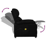 Fauteuil de massage Noir Tissu