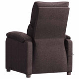 Fauteuil de massage Marron foncé Tissu