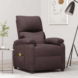 Fauteuil de massage Marron foncé Tissu