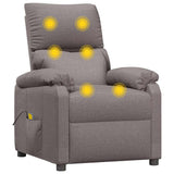 Fauteuil de massage Taupe Tissu