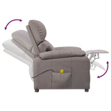 Fauteuil de massage Taupe Tissu