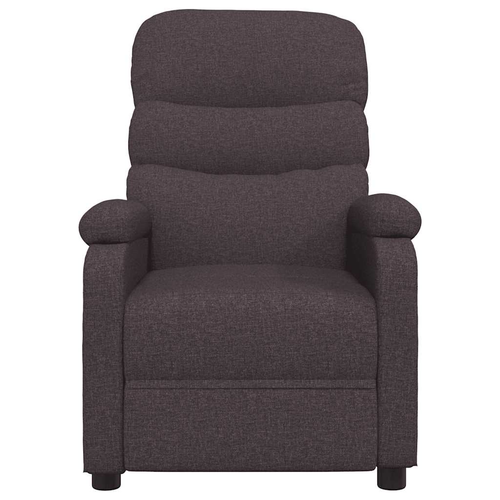 Fauteuil inclinable Marron foncé Tissu