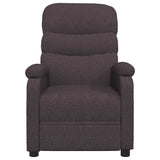 Fauteuil inclinable Marron foncé Tissu
