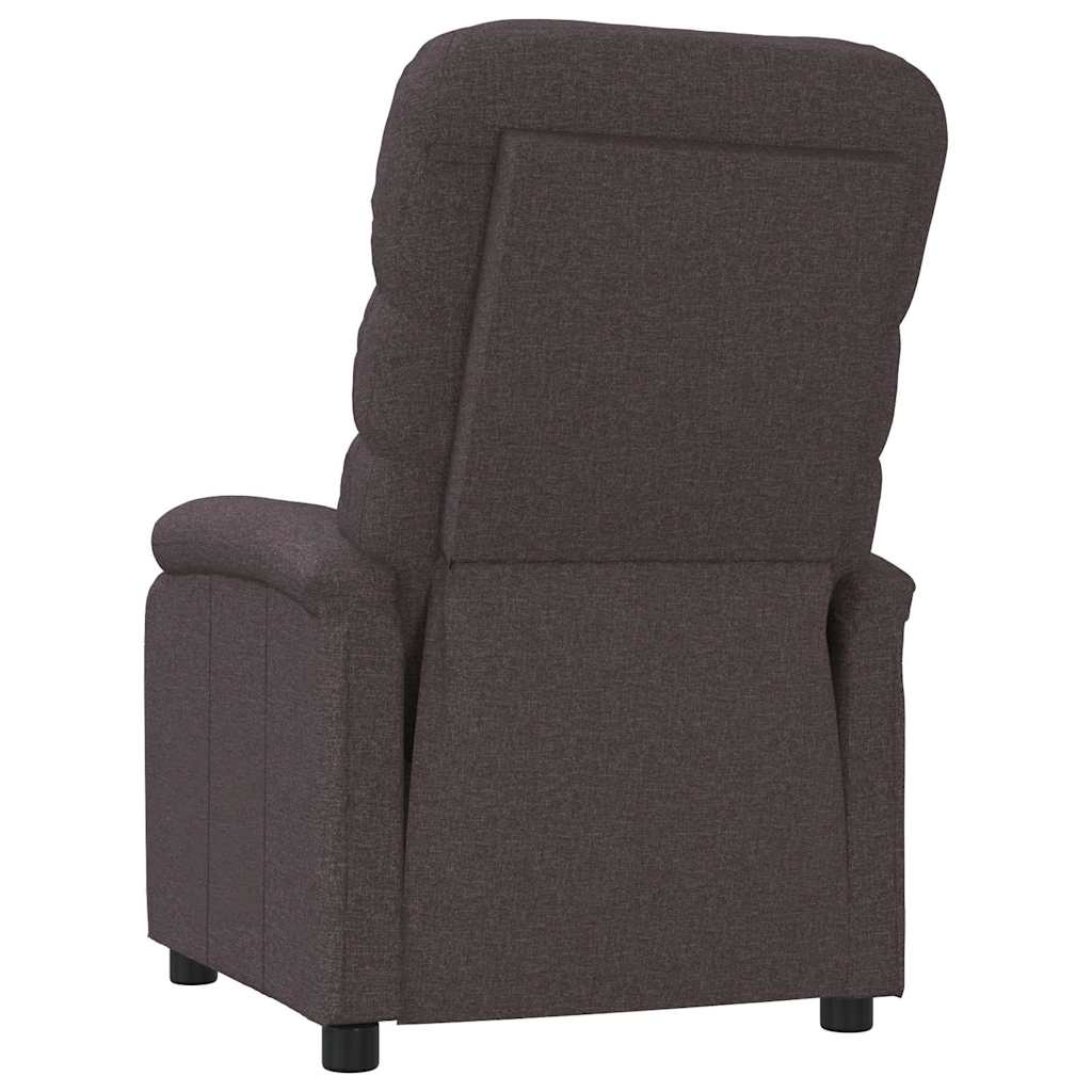 Fauteuil inclinable Marron foncé Tissu
