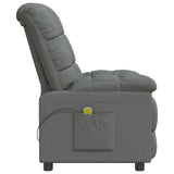 Fauteuil de massage Gris foncé Tissu