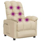 Fauteuil de massage Crème Tissu