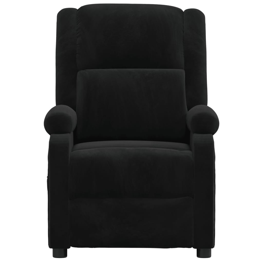 Fauteuil inclinable électrique noir velours