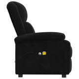 Fauteuil électrique de massage Noir Velours