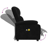 Fauteuil électrique de massage Noir Velours