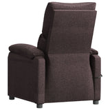 Fauteuil électrique de massage Marron foncé Tissu