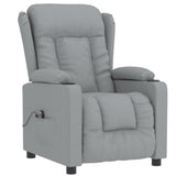Fauteuil inclinable électrique Gris clair Tissu