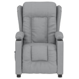 Fauteuil inclinable électrique Gris clair Tissu