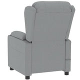 Fauteuil inclinable électrique Gris clair Tissu
