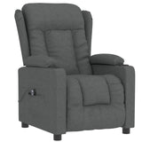 Fauteuil inclinable électrique Gris foncé Tissu