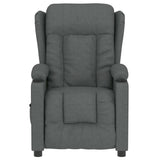 Fauteuil inclinable électrique Gris foncé Tissu