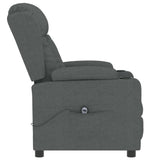 Fauteuil inclinable électrique Gris foncé Tissu
