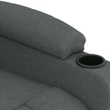 Fauteuil inclinable électrique Gris foncé Tissu