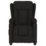 Fauteuil inclinable électrique Noir Tissu