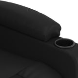 Fauteuil inclinable électrique Noir Similicuir