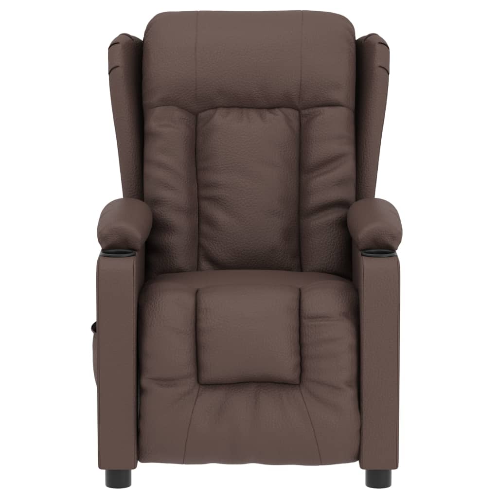 Fauteuil inclinable électrique Marron Similicuir