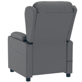 Fauteuil inclinable électrique Gris Similicuir