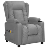 Fauteuil de massage électrique Gris Similicuir