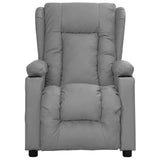 Fauteuil de massage électrique Gris Similicuir
