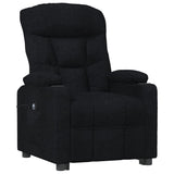 Fauteuil inclinable électrique Noir Tissu