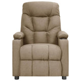 Fauteuil électrique de massage Taupe Tissu