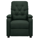 Fauteuil inclinable électrique Vert foncé Tissu