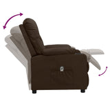 Fauteuil inclinable électrique Marron Similicuir
