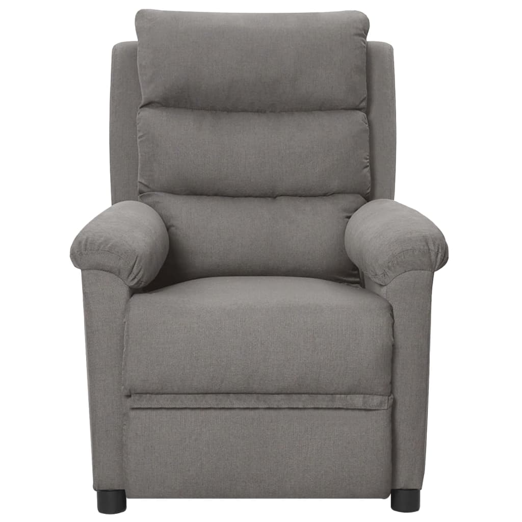 Fauteuil inclinable électrique Gris clair Tissu