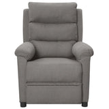 Fauteuil inclinable électrique Gris clair Tissu
