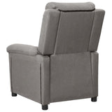 Fauteuil inclinable électrique Gris clair Tissu
