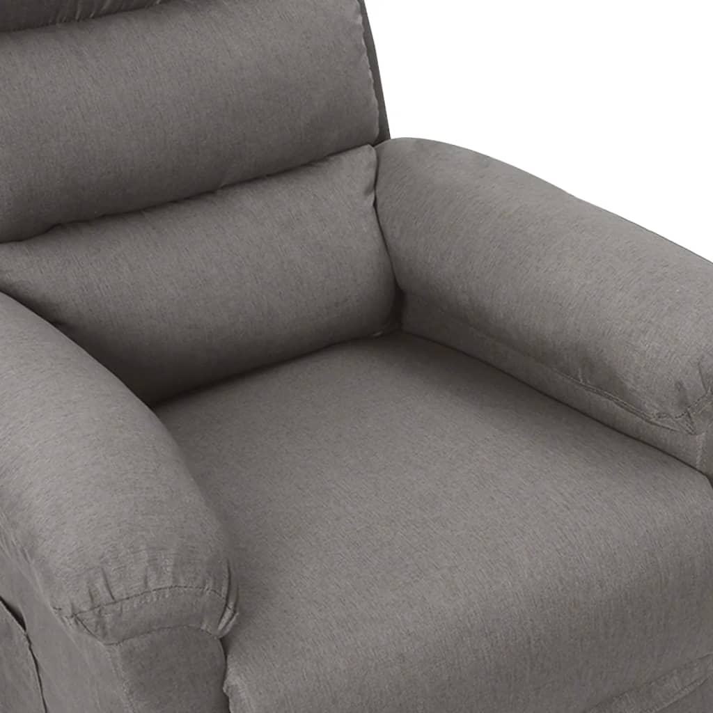 Fauteuil inclinable électrique Gris clair Tissu