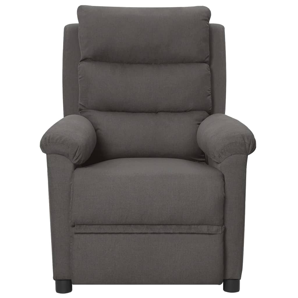 Fauteuil inclinable électrique Gris foncé Tissu