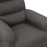 Fauteuil inclinable électrique Gris foncé Tissu