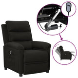 Fauteuil inclinable électrique Noir Tissu