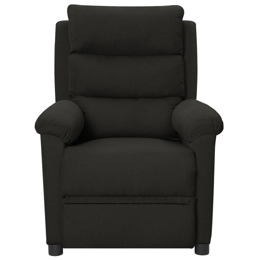 Fauteuil inclinable électrique Noir Tissu