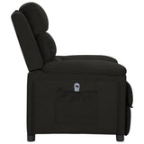 Fauteuil inclinable électrique Noir Tissu