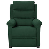 Fauteuil inclinable électrique Vert foncé Tissu