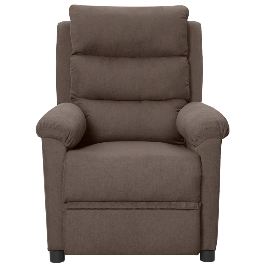 Fauteuil inclinable électrique Taupe Tissu