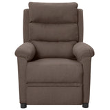 Fauteuil inclinable électrique Taupe Tissu
