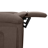 Fauteuil inclinable électrique Taupe Tissu