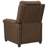 Fauteuil électrique de massage Marron Tissu