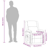 Fauteuil de massage Noir Similicuir