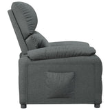 Fauteuil inclinable Gris foncé Tissu