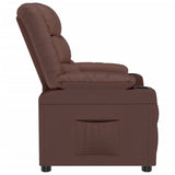 Fauteuil inclinable Marron Similicuir