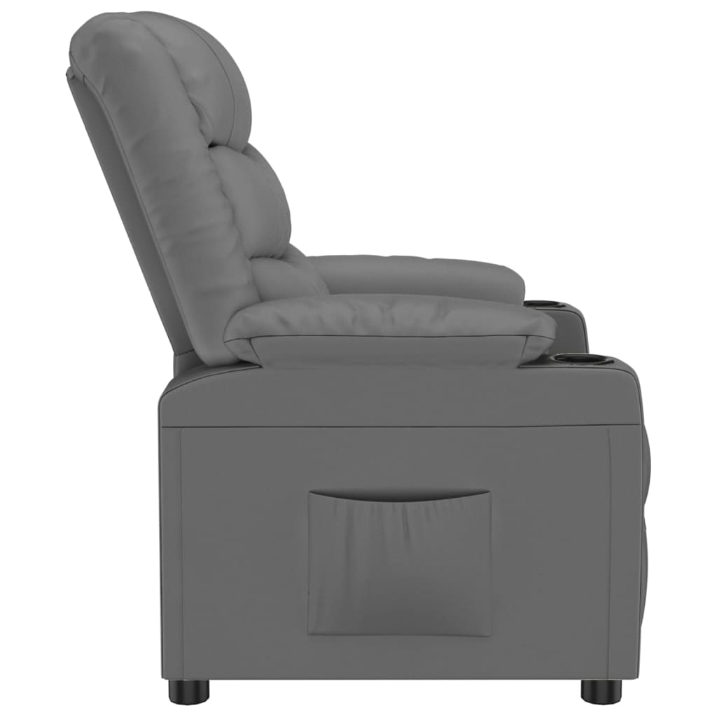 Fauteuil inclinable Gris Similicuir