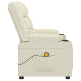 Fauteuil de massage Crème Similicuir